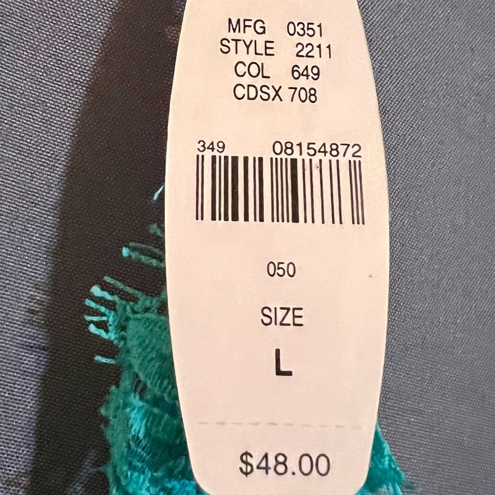 Victoria's Secret Teal Lace and Leopard Print Chemise - Picture 2 of 3